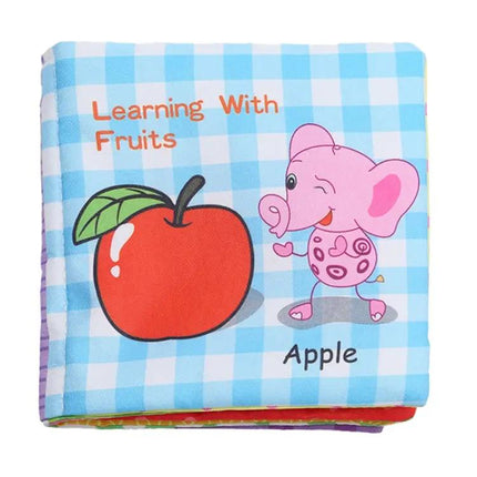 Soft Animal Cloth Baby Rattle Book Stroller Hanging Toy