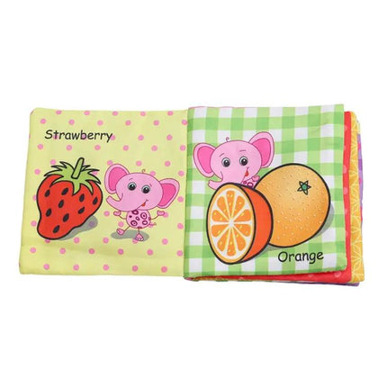 Soft Animal Cloth Baby Rattle Book Stroller Hanging Toy