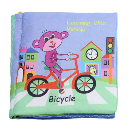 Soft Animal Cloth Baby Rattle Book Stroller Hanging Toy