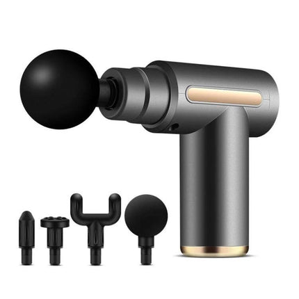 Fascia Gun Pocket Massage Folding 20 Speed For Relaxed Muscles - compact folding massage gun with 4 heads, 20 speeds up to 3200 rpm for travel and recovery