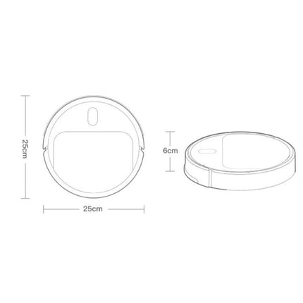 Jallen Gabor Automatic Toy Sweeping Robot for Home Cleaning — children's pretend toy robot 25cm diameter, 6cm height, quiet 50dB