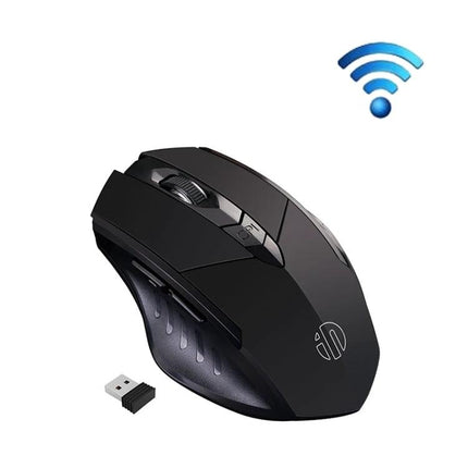 Inphic A1 Wireless Mechanical Mouse for Home and Gaming with Silent Buttons black ergonomic wireless mouse with USB receiver