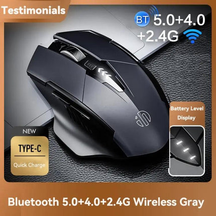 Inphic A1 Wireless Mechanical Mouse for Home and Gaming with Silent Buttons