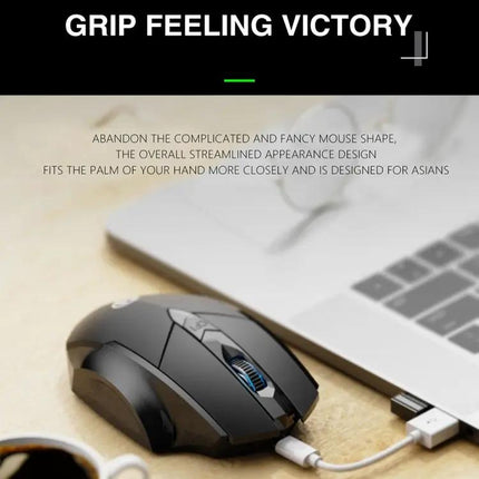 Inphic A1 Wireless Mechanical Mouse for Home and Gaming with Silent Buttons