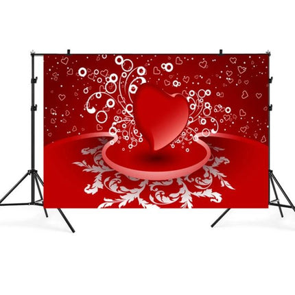 Valentine's Day Themed Photography Background Cloth, 2.1m x 1.5m red heart backdrop for parties weddings photo sessions