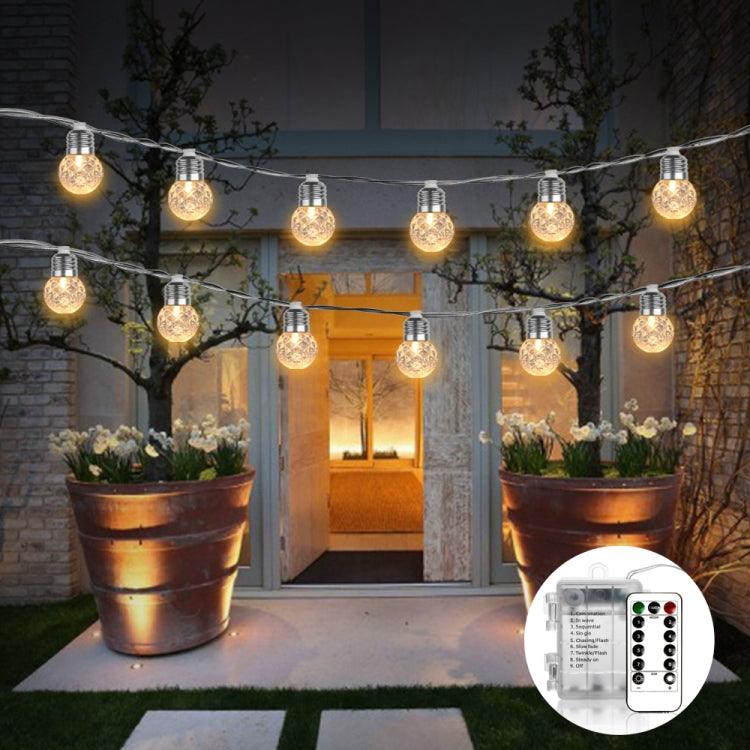 Guirnalda de luces LED con forma de piña de 6 m y 20 LED para decoración navideña de interiores y jardines