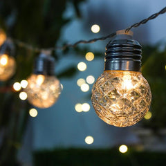 Guirnalda de luces LED con forma de piña de 6 m y 20 LED para decoración navideña de interiores y jardines