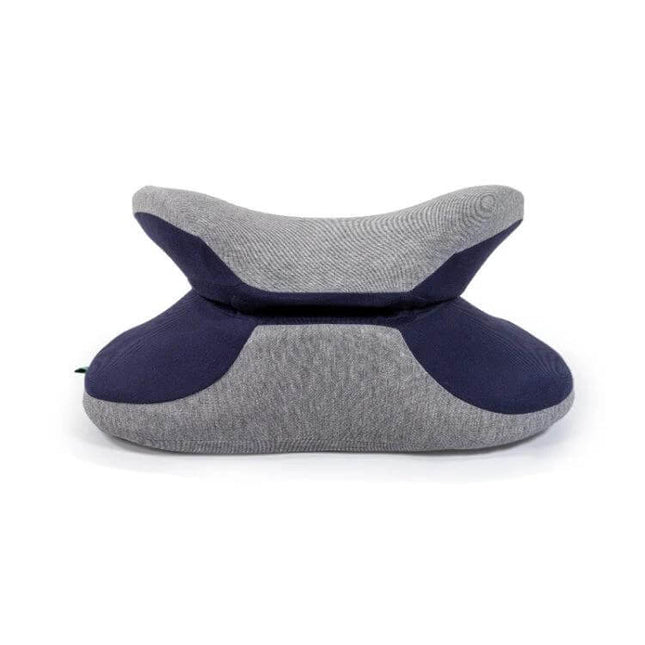 Nap Pillow With Memory Foam For Office Travel All Seasons - grey ergonomic slow rebound neck and lumbar support pillow for office, travel, study