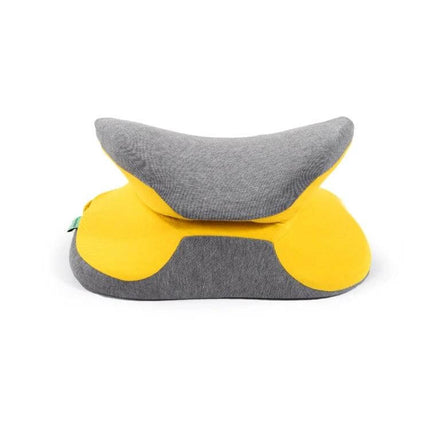 Nap Pillow With Memory Foam For Office Travel All Seasons ergonomic yellow gray memory foam neck and lumbar support for office and travel