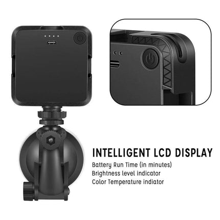 Light for Everyday Video Calls and Home Office Use LED light with adjustable color and intelligent LCD display for desk and video meetings
