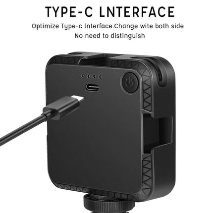 Light for Everyday Video Calls and Home Office Use LED video-call desk light with Type-C port and power button, adjustable brightness for home office
