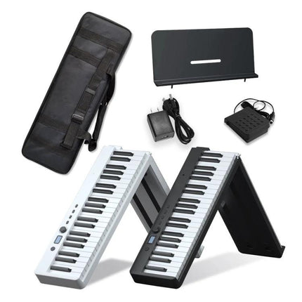 Wersi Electronic Piano for Daily Music Practice at Home compact portable keyboard with Bluetooth, stand, pedal and travel bag