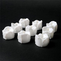 Elegant 12-Piece LED Flameless Tea Wax Candles for Weddings and Events