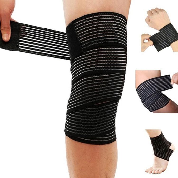 Correas de compresión elásticas para soporte de rodilla para montañismo y equitación, paquete de 2, longitud de 180 cm