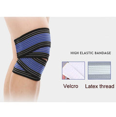 Elastic Compression Knee Support Straps for Mountaineering and Riding - 2 Pack, 180cm Length