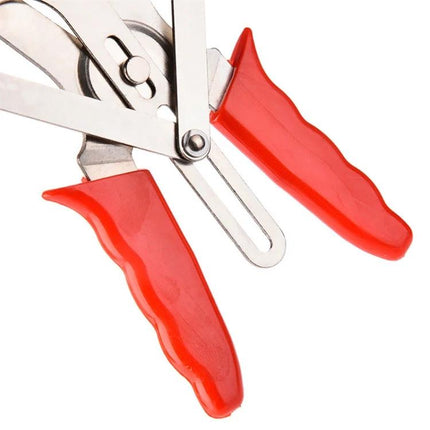 Essential Tool for Everyday Car Piston Ring Maintenance - red-handled piston ring pliers for safe installation and removal