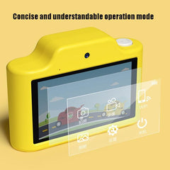 Kids' Racing Style WiFi Dual-Lens Touch Screen Digital Camera with 32GB Memory Card