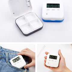 Smart Portable Medicine Organizer with Electronic Reminder and Timer