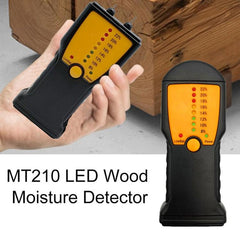 Digital Wood Moisture Meter - Accurate Water Leak Detector & Damp Tester for Wood and Gypsum Board