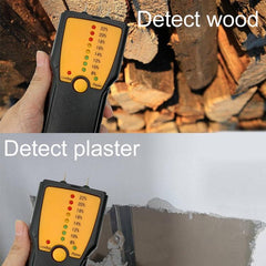 Digital Wood Moisture Meter - Accurate Water Leak Detector & Damp Tester for Wood and Gypsum Board