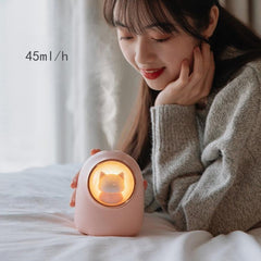 Cute Cartoon Space Capsule Portable Humidifier for Pets and Desktop Use