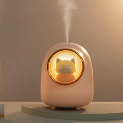 Cute Cartoon Space Capsule Portable Humidifier for Pets and Desktop Use