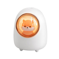 Cute Cartoon Space Capsule Portable Humidifier for Pets and Desktop Use