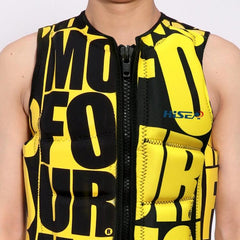 HiSEA L001 Professional Super Elastic Buoyancy Surf Vest with Letter Printing