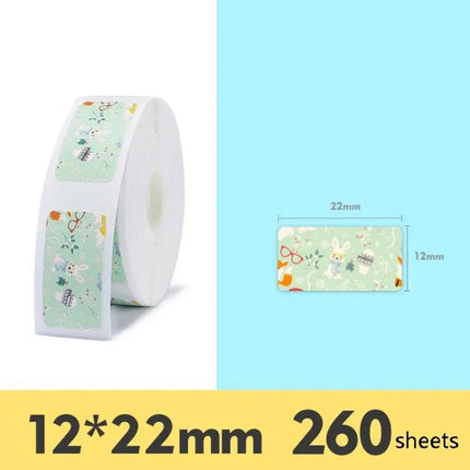 Thermal Label Stickers for NIIMBOT D11 Printer, Various Patterns