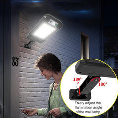 Outdoor Solar Motion Sensor Wall Light - Waterproof LED Garden Illumination for Home and Street