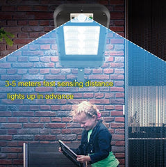 Outdoor Solar Motion Sensor Wall Light - Waterproof LED Garden Illumination for Home and Street