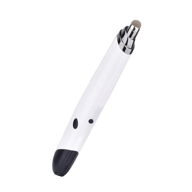 White sleek Wireless Multi-Function Pen for Presentations and Whiteboards with 2.4GHz wireless control and stylus tip for slide advance and whiteboard drawing
