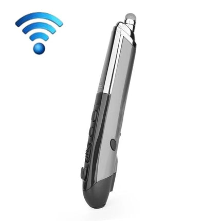 Wireless Multi-Function Pen for Presentations and Whiteboards shown at an angle with 2.4GHz wireless icon, buttons and stylus tip visible