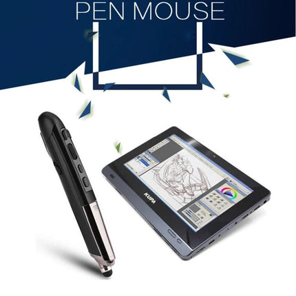 Wireless Multi-Function Pen for Presentations and Whiteboards used with tablet to control slides, draw on whiteboards and interact from up to 10m