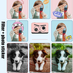 Kids' Mini Digital SLR Camera Toy with HD Auto Focus and Dual Lens