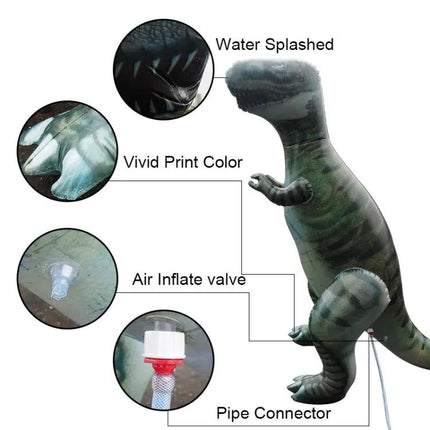 Inflatable PVC Water Spray Dinosaur Play Pool 180x90 cm