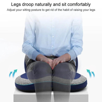 Memory Foam Petal Seat Cushion For Office Chair And Car shown supporting hips and lower spine while sitting
