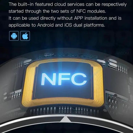 Jakcom Smart Ring For Apple And Android Black Ceramic