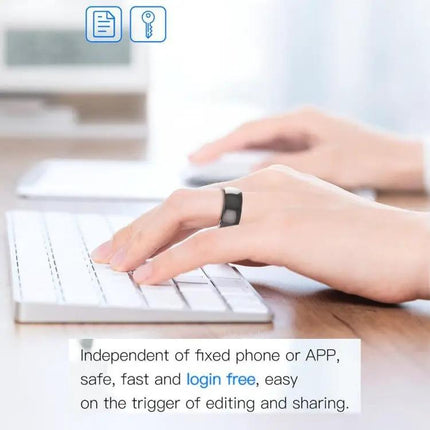 Jakcom Smart Ring For Apple And Android Black Ceramic