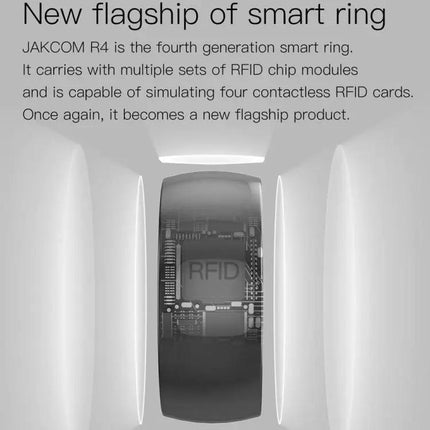 Jakcom Smart Ring For Apple And Android Black Ceramic