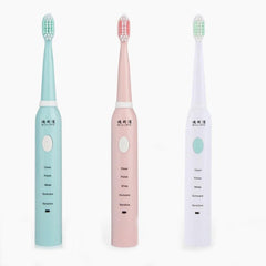 Sonic Rechargeable Electric Toothbrush for Kids and Adults - Waterproof with 5 Modes and Soft Bristles for Teeth Whitening