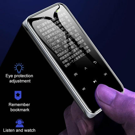 Portable Bluetooth MP3 Player for Music Playback and Recording — compact touchscreen device with Bluetooth, recording, long battery life for commuting and workouts