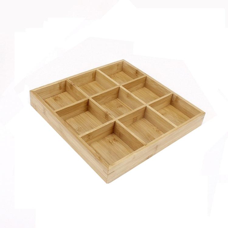 Bamboo Divided Serving Tray Set for Hot Pot and Vegetables