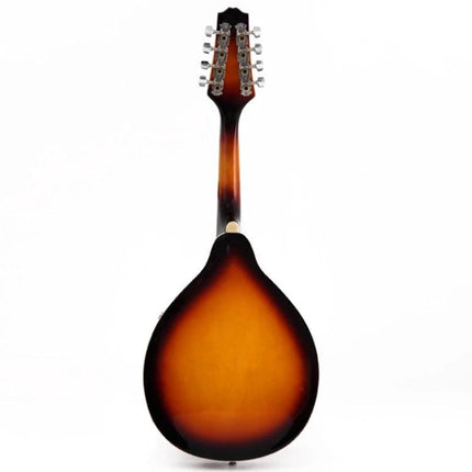 Reliable Guitar Tuning Pegs for Daily Musician Essentials on sunburst teardrop-back mandolin showing chrome tuning pegs