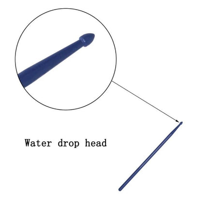 Colorful Drumsticks for Daily Music Practice at Home - blue nylon stick with water drop head and textured grip for reliable home practice