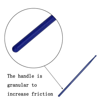 Colorful Drumsticks for Daily Music Practice at Home - blue nylon stick with granular handle for improved grip during routine practice