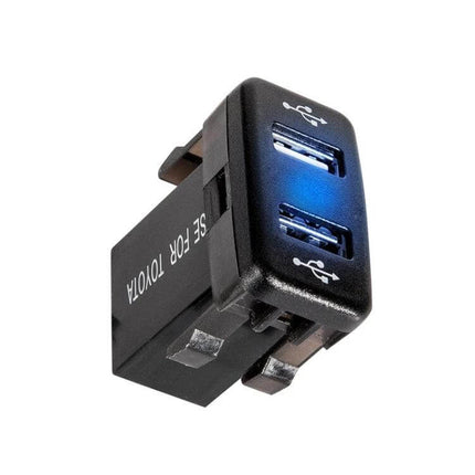 Toyota Car Charger With Dual USB Ports For In Vehicle Use - compact dual USB car charger 5V 4.2A for phones tablets