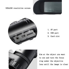 Night Vision Binoculars with HD Camera and Infrared Capabilities for Photo and Video Recording