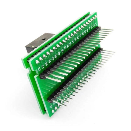 QFN44-0.5 Test Socket for Programming and Testing Integrated Circuits green PCB adapter with pogo pins for QFN44 chip programming and testing