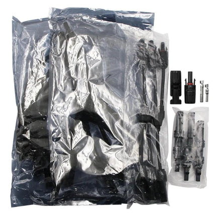 MC4 Branch Connectors for Solar Panel Branching Systems - waterproof sealed Y-branch kit for outdoor solar arrays